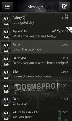 GO SMS Pro Thief Theme android App screenshot 0