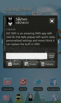 GO SMS Pro Thief Theme android App screenshot 2